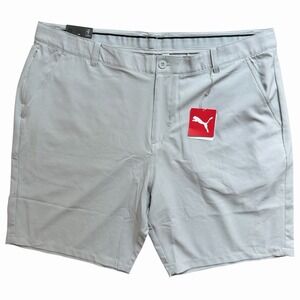 NWT Puma Golf Shorts Mens 42 Gray Weekender Fit Performance Stretch Casual